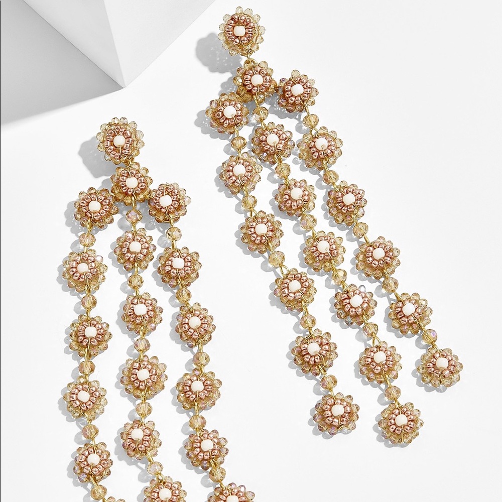 BaubleBar Rose Gold Shiori Drop Earrings